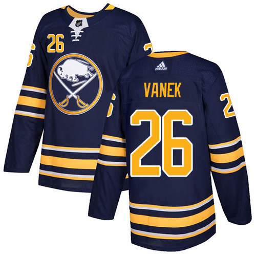 Adidas Sabres #26 Thomas Vanek Navy Blue Home Authentic Stitched NHL Jersey